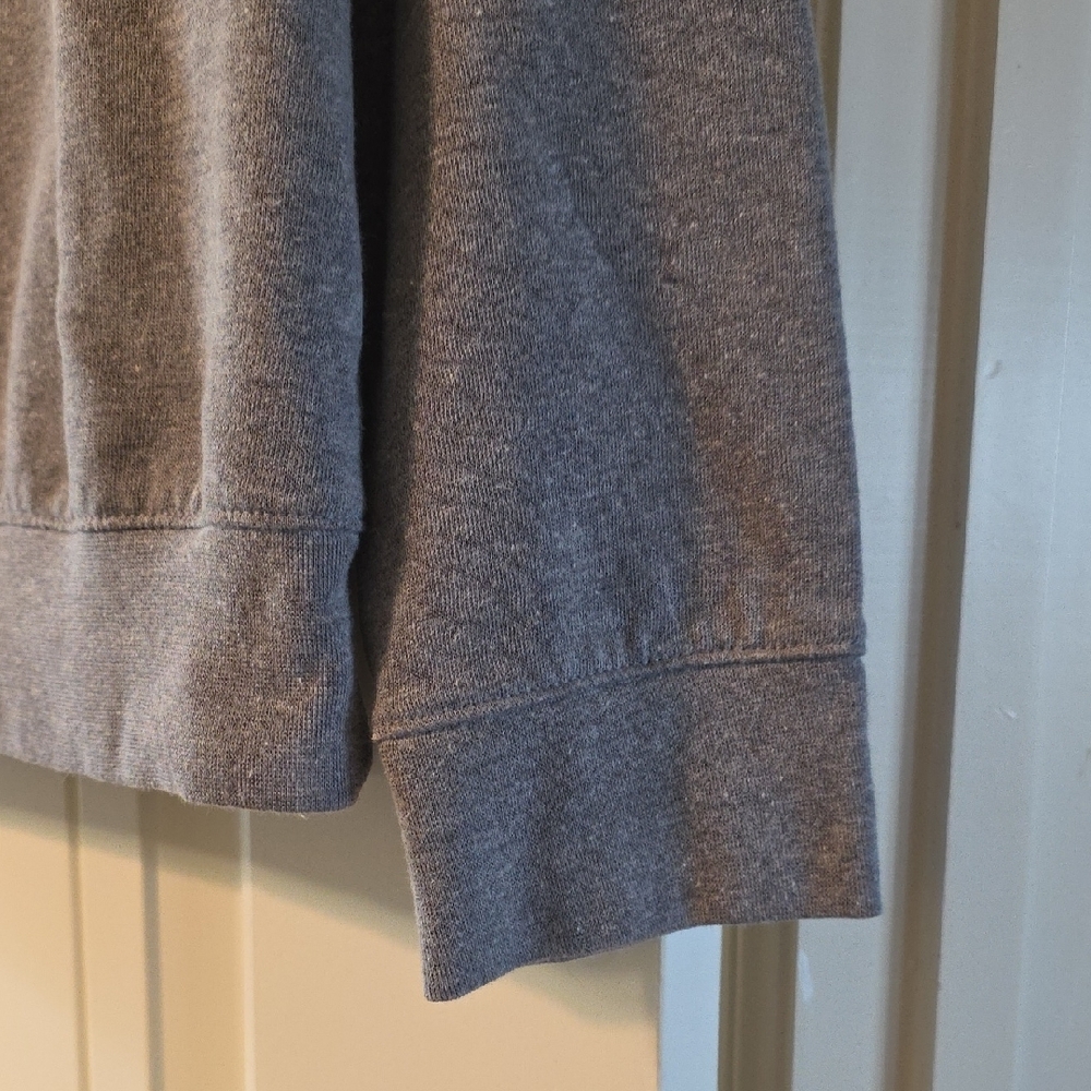 Russell Athletic Gray Sweatshirt with Orange and Red Spooky Design - Picture 3 of 6